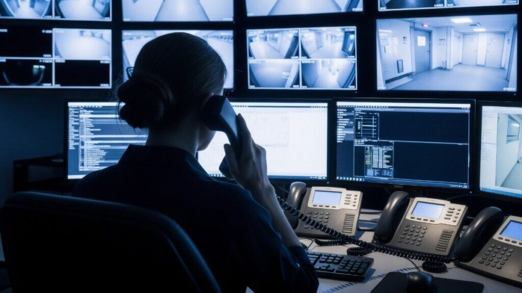 Security guard monitoring for enhanced safety in Nashville. Professional security services by Freema.